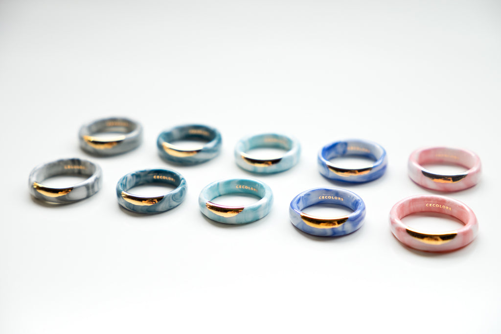 CE Gold Tip Ring