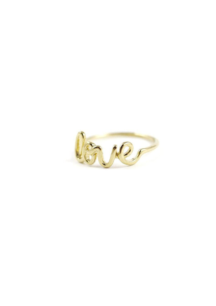 Accessories Online Cursive Ring Gold Kollidea 2