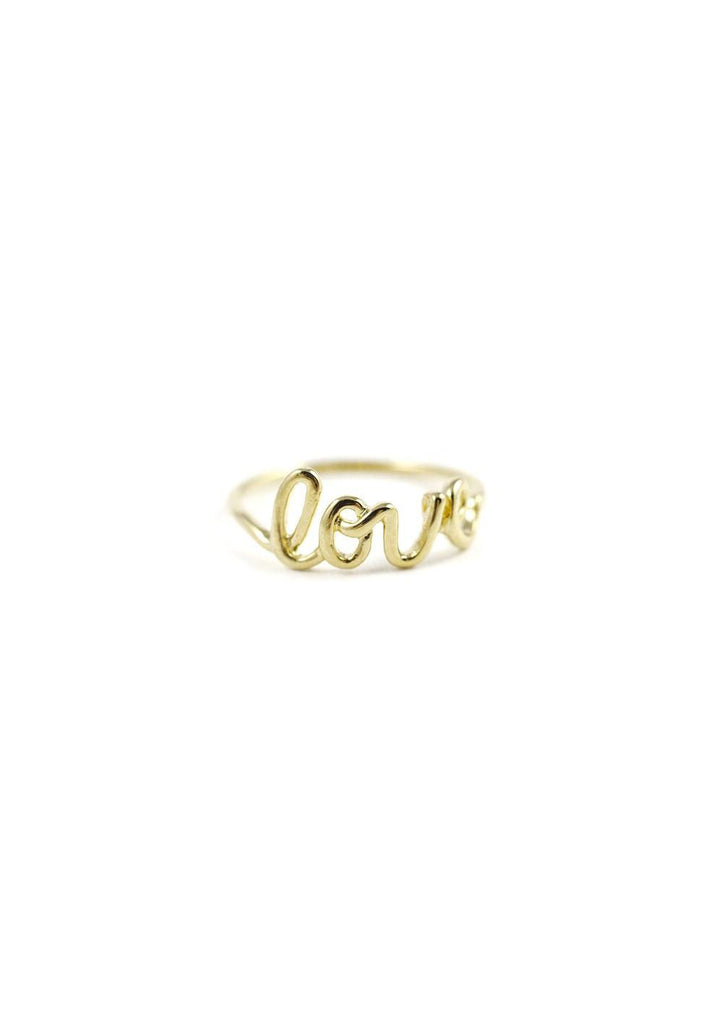 Accessories Online Cursive Midi Ring Gold Kollidea 2