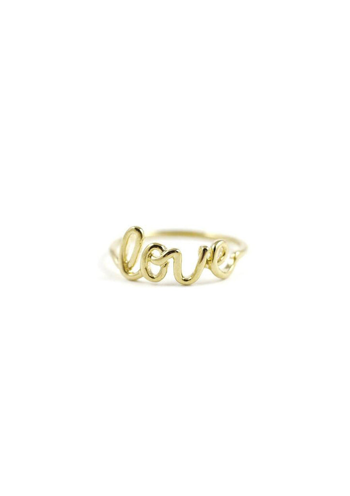 Accessories Online Cursive Midi Ring Gold Kollidea 3