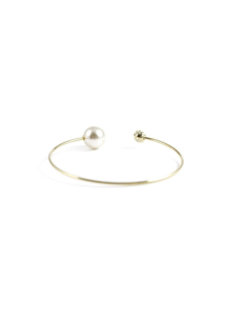 Pearl Cubic Bangle Gold Jewelry Kollidea 03