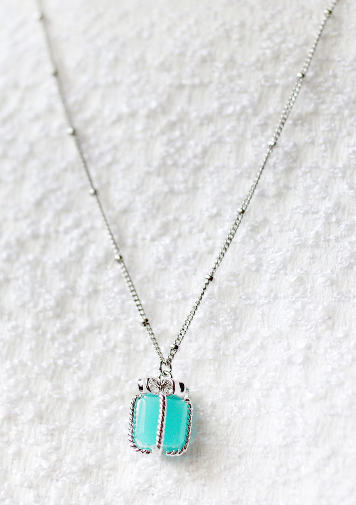 Necklace GiftBox Turquoise Silver Kollidea Accessories Jewelry Online